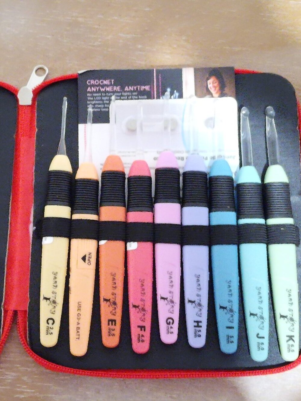 Yarn Story light up Crochet hooks
